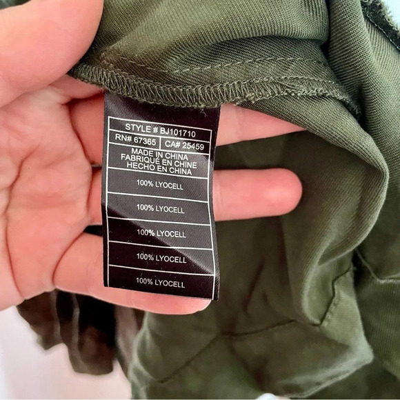 BB Dakota  Wrap Star Drape Front Vest Green - Picture 9 of 12